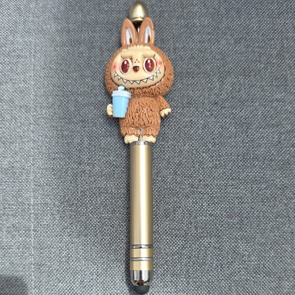 Labubu Character Pen with Gold Barrel